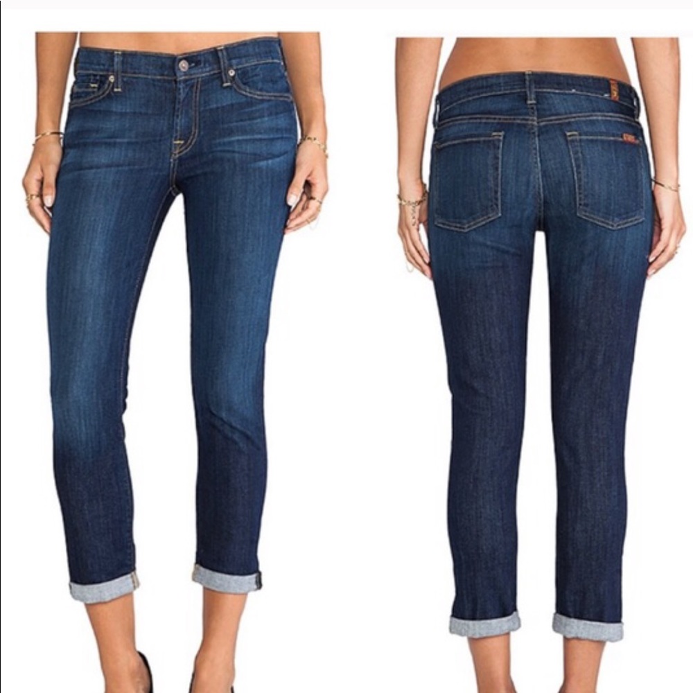 7 for all mankind The skinny crop and roll